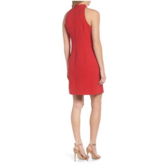 Vince Camuto Red Bow Neck Halter dress NWT - Picture 2 of 13